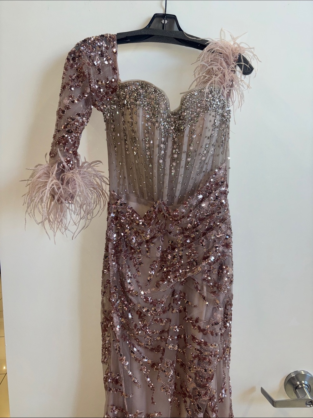 Catwalk Couture 60174 Khaki Embellished Evening Gown